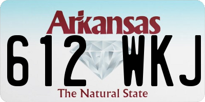 AR license plate 612WKJ