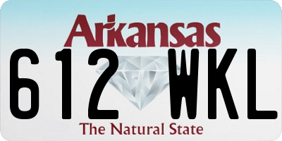 AR license plate 612WKL