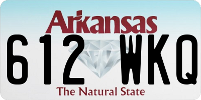 AR license plate 612WKQ