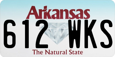 AR license plate 612WKS