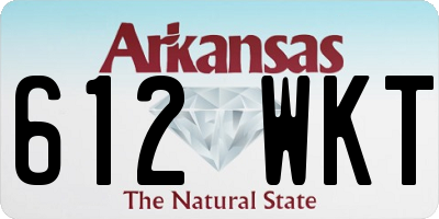 AR license plate 612WKT