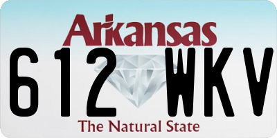 AR license plate 612WKV