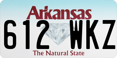 AR license plate 612WKZ