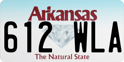 AR license plate 612WLA