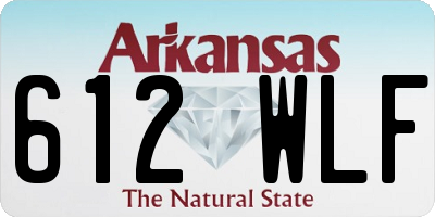 AR license plate 612WLF