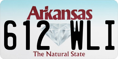 AR license plate 612WLI