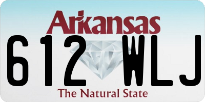 AR license plate 612WLJ