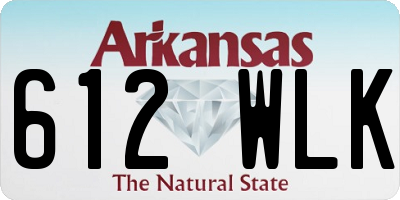 AR license plate 612WLK