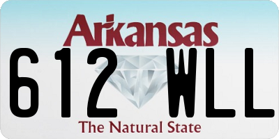 AR license plate 612WLL