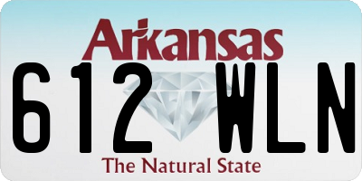 AR license plate 612WLN