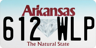 AR license plate 612WLP