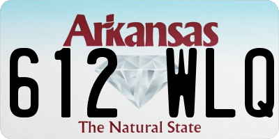 AR license plate 612WLQ