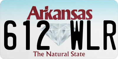 AR license plate 612WLR