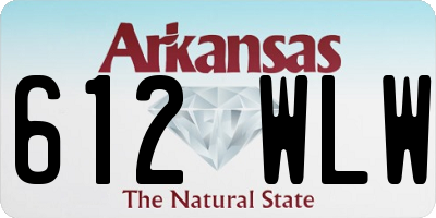 AR license plate 612WLW