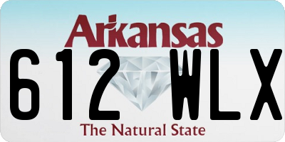 AR license plate 612WLX