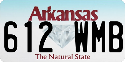 AR license plate 612WMB
