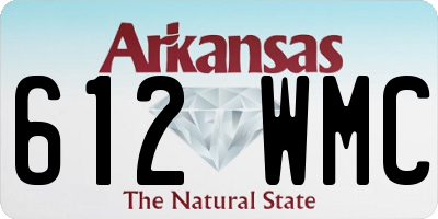AR license plate 612WMC