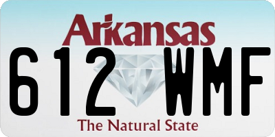 AR license plate 612WMF