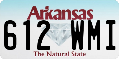 AR license plate 612WMI