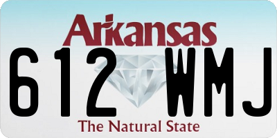 AR license plate 612WMJ