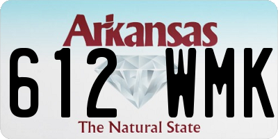 AR license plate 612WMK