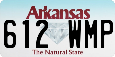AR license plate 612WMP
