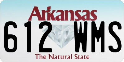 AR license plate 612WMS