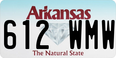 AR license plate 612WMW