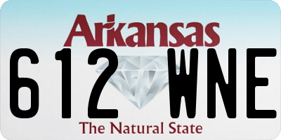 AR license plate 612WNE