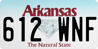 AR license plate 612WNF