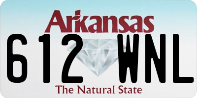AR license plate 612WNL