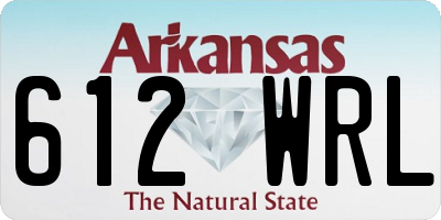 AR license plate 612WRL
