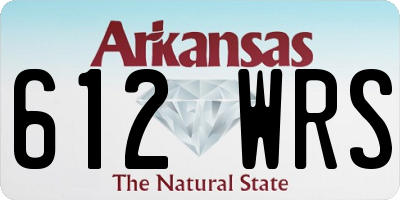 AR license plate 612WRS