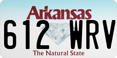 AR license plate 612WRV