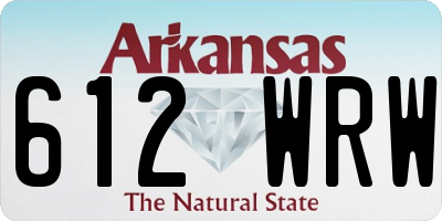 AR license plate 612WRW
