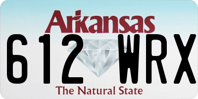 AR license plate 612WRX