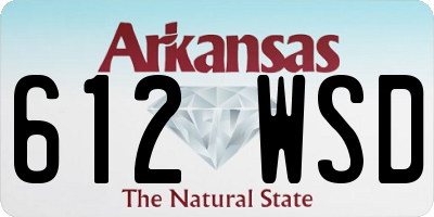 AR license plate 612WSD