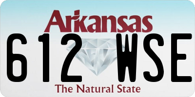 AR license plate 612WSE