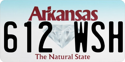 AR license plate 612WSH