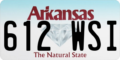 AR license plate 612WSI