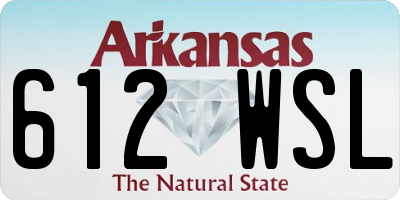 AR license plate 612WSL