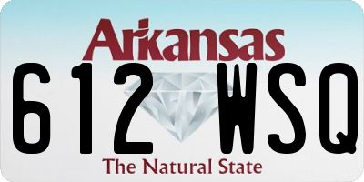 AR license plate 612WSQ