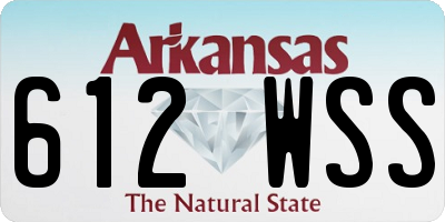 AR license plate 612WSS