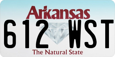 AR license plate 612WST