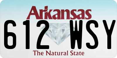 AR license plate 612WSY