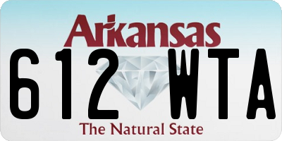 AR license plate 612WTA