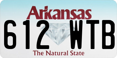 AR license plate 612WTB