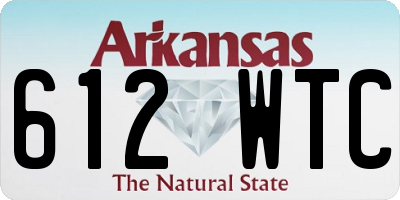 AR license plate 612WTC