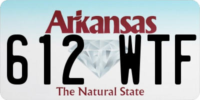 AR license plate 612WTF