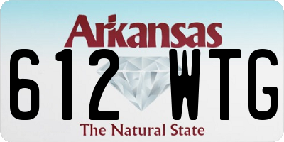 AR license plate 612WTG